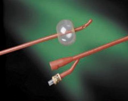 Picture of Foley Catheter Bardex® Lubricath® 2-Way Coude Tip 5 cc Balloon 12 Fr. Hydrophilic Polymer Coated Latex0102L12