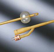 Picture of Foley Catheter Bardex® 2-Way Standard Tip 5 cc Balloon 12 Fr. Silicone Coated Latex0165V12S