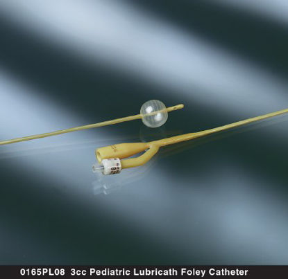 Picture of Foley Catheter Bardex® Lubricath® 2-Way Standard Tip 3 cc Balloon 8 Fr. Hydrophilic Polymer Coated Latex0165PL08