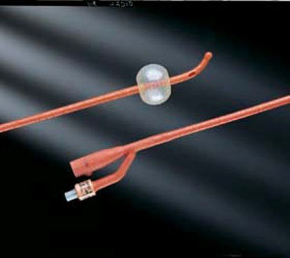 Picture of Foley Catheter Lubri-Sil® I.C. 2-Way Coude Tip 5 cc Balloon 16 Fr. Antimicrobial Coated Silicone0170SI16