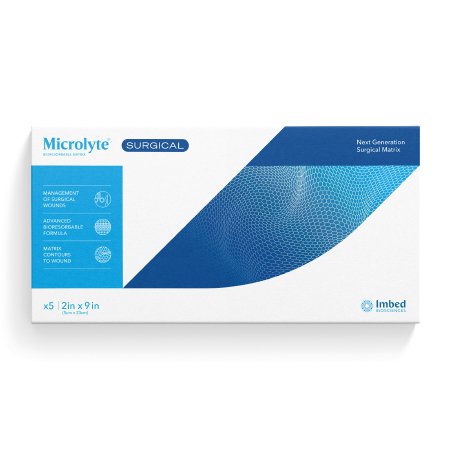 Picture of Silver Wound Matrix Microlyte® Surgical 2 X 9 Inch Rectangle Sterile91006