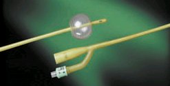 Picture of Foley Catheter Bardex® Lubricath® 2-Way Round Tip 5 cc Balloon 20 Fr. Latex0169L20