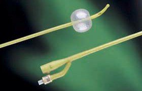 Picture of Foley Catheter Bardex® I.C. 2-Way Standard Tip 5 cc Balloon 18 Fr. Red Rubber0196SI18