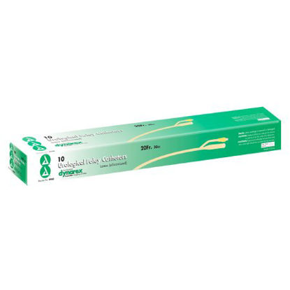 Picture of Foley Catheter 2-Way Standard Tip 30 cc Balloon 20 Fr. Silicone Coated Latex4960