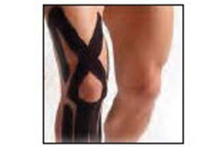 Picture of Kinesiology Tape Spider-Tech® Pre-Cut Cotton 1 X 4 X 8 Inch Black NonSterile25-3580