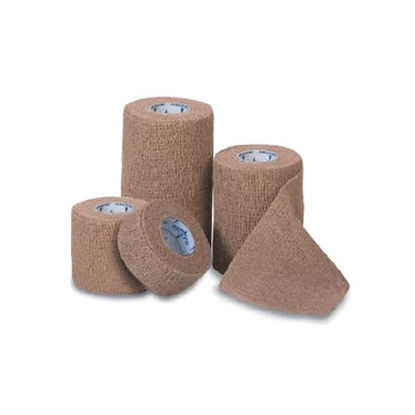 Picture of Cohesive Bandage Co-Flex®·Med 4 Inch X 5 Yard 16 lbs. Tensile Strength Self-adherent Closure Tan Sterile7400S