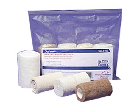 Picture of 4 Layer Compression Bandage System Dufore® Standard Compression Self-adherent Closure Tan / White Sterile72414