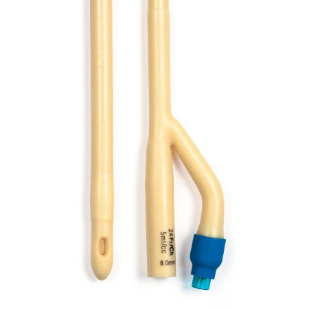 Picture of Foley Catheter 2-Way Standard Tip 5 cc Balloon 24 Fr. Silicone Coated Latex4944
