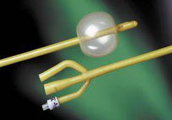 Picture of Foley Catheter Lubricath® 3-Way Round Tip 75 cc Balloon 20 Fr. Latex01267520