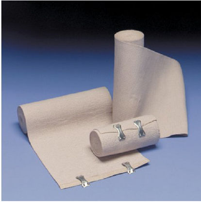Picture of Elastic Bandage 4 Inch X 5 Yard Standard Compression Clip Detached Closure White Sterile9845-09