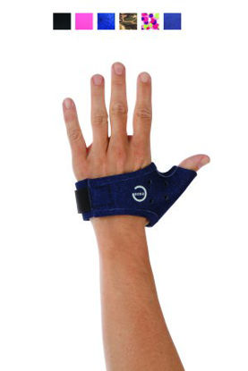Picture of Thumb Brace Exos® Thumb Short Spica Adult 2X-Small Hook and Loop Strap Closure Black210-21-1111