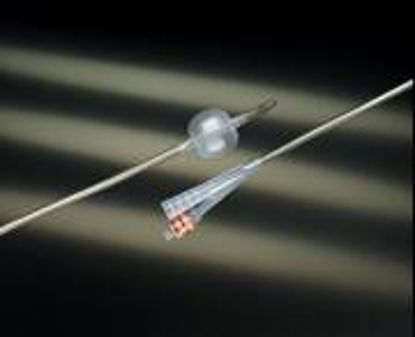 Picture of Foley Catheter Lubri-Sil® 2-Way Standard Tip 30 cc Balloon 20 Fr. Antimicrobial Hydrogel Coated Silicone1768SI20