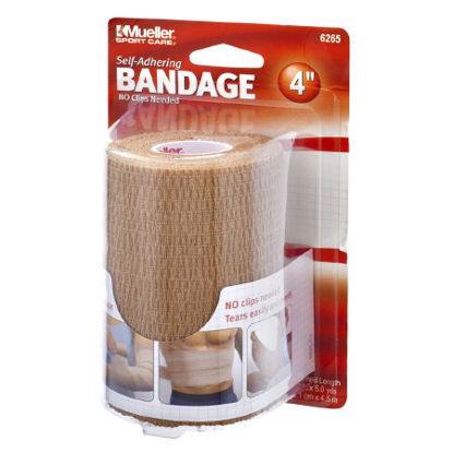 Picture of Cohesive Bandage Mueller® 4 Inch X 5 Yard Standard Compression Self-adherent Closure Beige NonSterile6265