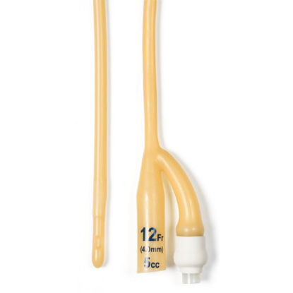 Picture of Foley Catheter 2-Way Standard Tip 5 cc Balloon 12 Fr. Silicone Coated Latex4932