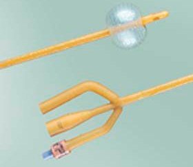 Picture of Foley Catheter Bardex® I.C. 3-Way Standard Tip 5 cc Balloon 22 Fr. Latex0119SI22