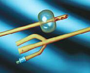 Picture of Foley Catheter Bardex® Lubricath® 3-Way Standard Tip 5 cc Balloon 18 Fr. Latex0132L18