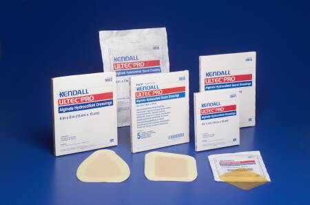 Picture of Hydrocolloid Dressing with Alginate Kendall™ 6 X 6 Inch Square Sterile9809-
