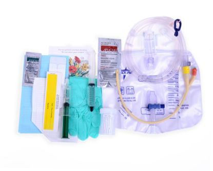 Picture of Indwelling Catheter Tray Erase Cauti Foley 18 Fr. 10 cc Balloon Silicone ElastomerDYND160118