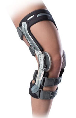 Picture of ACL Knee Brace A22™ Custom Brace Small D-Ring / Hook and Loop Strap Closure 15-1/2 to 18-1/2 Inch Thigh Circumference / 12 Inch Calf Circumference Left Knee11-T7623-2