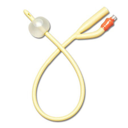 Picture of Foley Catheter Medline 2-Way Standard Tip 10 cc Balloon 30 Fr. Silicone Coated LatexDYND11770