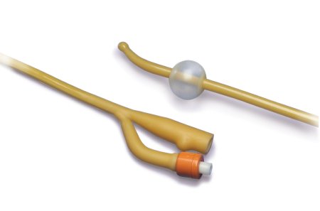 Picture of Foley Catheter Bard® Lubricath® 3-Way Long Round Tip 30 cc Balloon 26 Fr. Latex0138L26