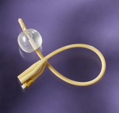 Picture of Foley Catheter Medline 2-Way Standard Tip 30 cc Balloon 18 Fr. Silicone Coated LatexDYND11778