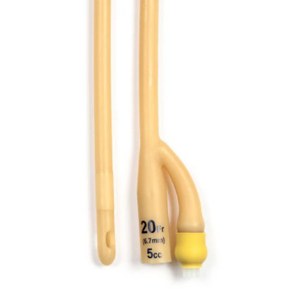 Picture of Foley Catheter 2-Way Standard Tip 5 cc Balloon 20 Fr. Silicone Coated Latex4940