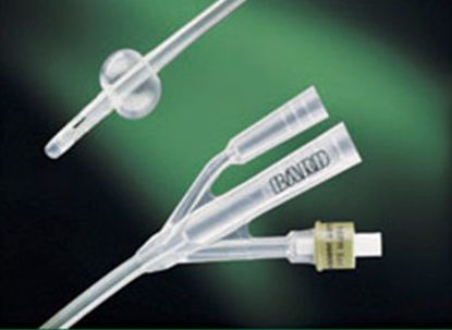 Picture of Foley Catheter Lubri-Sil® I.C. 3-Way Standard Tip 30 cc Balloon 20 Fr. Antimicrobial Hydrogel Coated Silicone73020SI