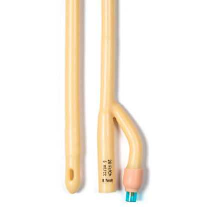 Picture of Foley Catheter 2-Way Standard Tip 5 cc Balloon 26 Fr. Silicone Coated Latex4946