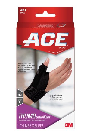 Picture of Thumb Stabilizer Ace™ Brand Deluxe Adult One Size Fits Most Lacing System Closure Right Hand Black209632