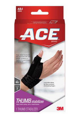 Picture of Thumb Stabilizer Ace™ Brand Deluxe Adult One Size Fits Most Lacing System Closure Right Hand Black209632