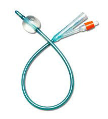 Picture of Foley Catheter Silvertouch® 2-Way Standard Tip 30 cc Balloon 20 Fr. Silver Hydrophilic Coated SiliconeDYND141220