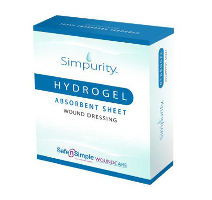 Picture of Hydrogel Dressing Simpurity™ 4 X 5 Inch Rectangle 10 Count SterileSNS58345
