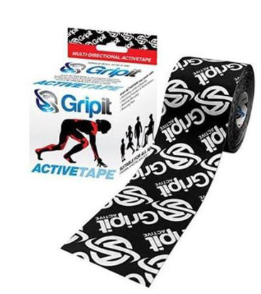 Picture of Elastic Tape Gripit ACTIVETAPE Multi-directional Stretch Cotton / Nylon 2 Inch X 5-1/2 Yard Black NonSterile24-0163