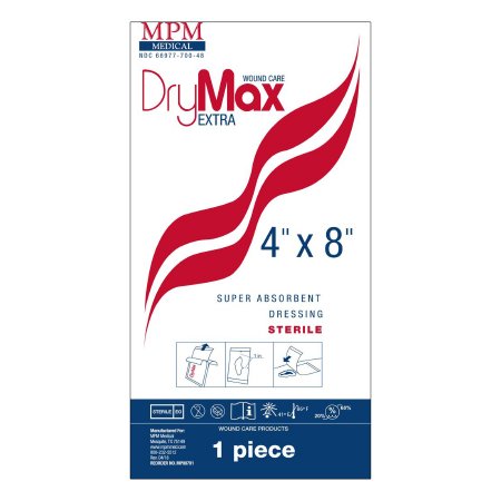 Picture of Super Absorbent Dressing DryMax Extra Polymer 4 X 8 Inch SterileMP00701