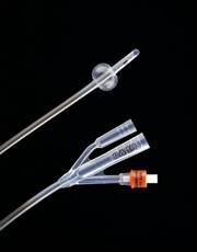 Picture of Foley Catheter Lubri-Sil® 3-Way Standard Tip 30 cc Balloon 18 Fr. Hydrogel Coated Silicone73018L