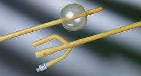 Picture of Foley Catheter Bardex® 3-Way Standard Tip 30 cc Balloon 16 Fr. Latex0167V16S