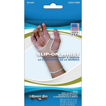Picture of Wrist Support Sleeve Cotton Elastic Left or Right Hand Beige MediumSA1361 BEI MD