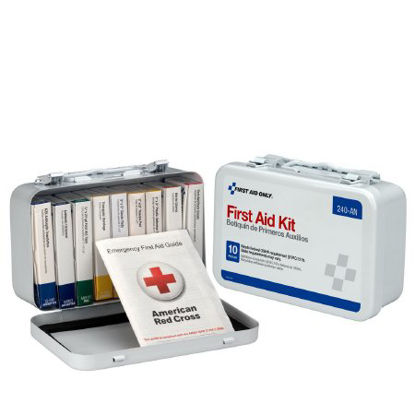 Picture of First Aid Kit First Aid Only™ 10 People Metal Case240-AN