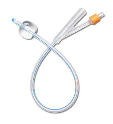 Picture of Foley Catheter Medline Large Smooth Eye Firm Tip 30 cc Balloon 18 Fr. SiliconeDYND11533
