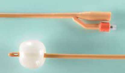 Picture of Foley Catheter Lubri-Sil® I.C. 2-Way Coude Tip 5 cc Balloon 12 Fr. Antimicrobial Coated Silicone0170SI12