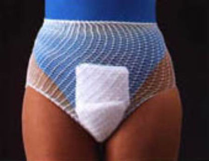 Picture of Elastic Net Retainer Dressing Bandnet™ Panty Poly-Covered Nylon / Rubber Large White Perineum NonSterileWM103B