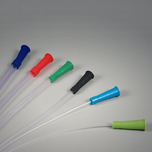 Picture of Urethral Catheter Dynarex® Straight Tip Uncoated PVC 14 Fr. 16 Inch4984