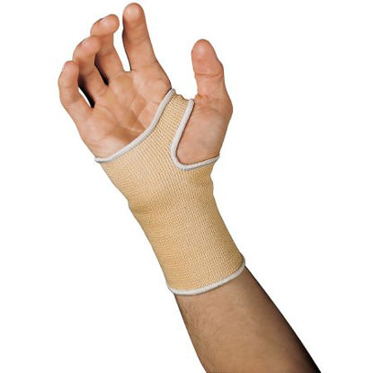 Picture of Wrist Support Sleeve Cotton Elastic Left or Right Hand Beige X-LargeSA1361XL
