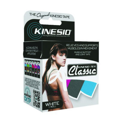 Picture of Kinesiology Tape Kinesio® Tex Classic Water Resistant Cotton 2 Inch X 4-2/5 Yard White NonSterile24-4894