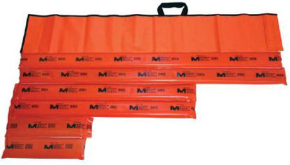 Picture of Economy General Purpose Splint Set Padded Splint Wood / Vinyl Orange 15 Inch, 36 Inch, 54 Inch Length1800