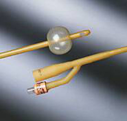 Picture of Foley Catheter Bardex® 2-Way Standard Tip 5 cc Balloon 30 Fr. Silicone Coated Latex0165V30S