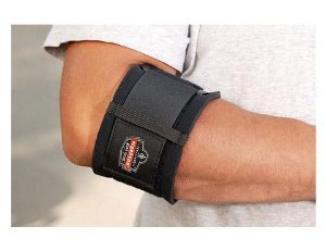 Picture of Elbow Support ProFlex® 500 Medium (10 to 11 Inch) Strap with Hook and Loop Closure Tennis Elbow Elbow 10 to 11 Inch Black16003