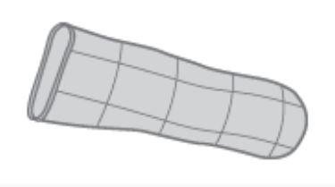 Picture of Silver Foam Dressing PolyMem® Silver 3-2/5 to 3-4/5 Inch Finger / Toe Sterile1405