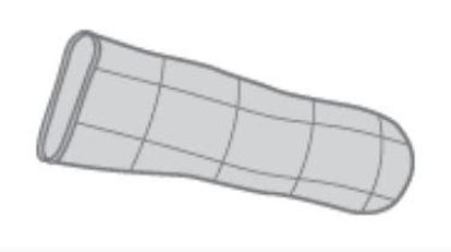 Picture of Silver Foam Dressing PolyMem® Silver 3-2/5 to 3-4/5 Inch Finger / Toe Sterile1405